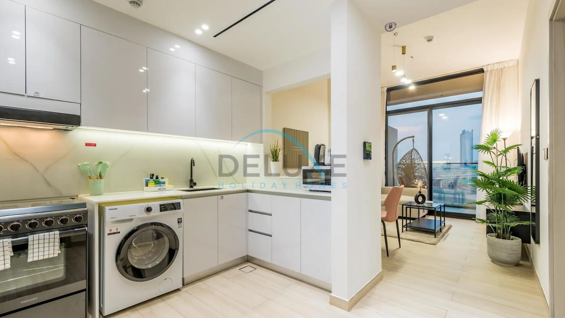 Modern 1Br Apartment In Binghatti Luna, Jumeirah Village Circle By Deluxe Holiday Homes Dubai